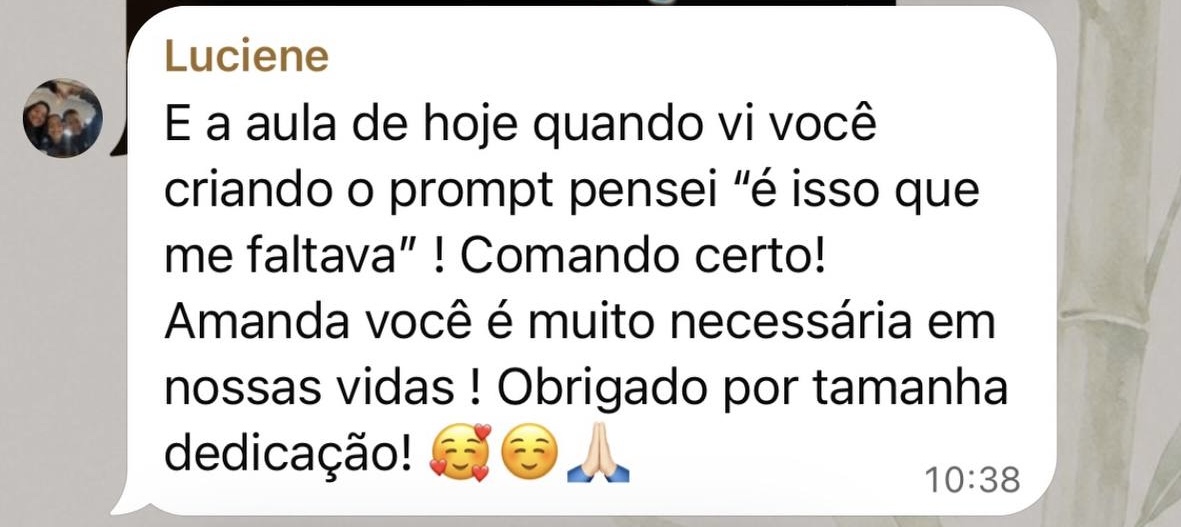 Depoimento real de uma bambuzinha sobre o Desafio do Bambu